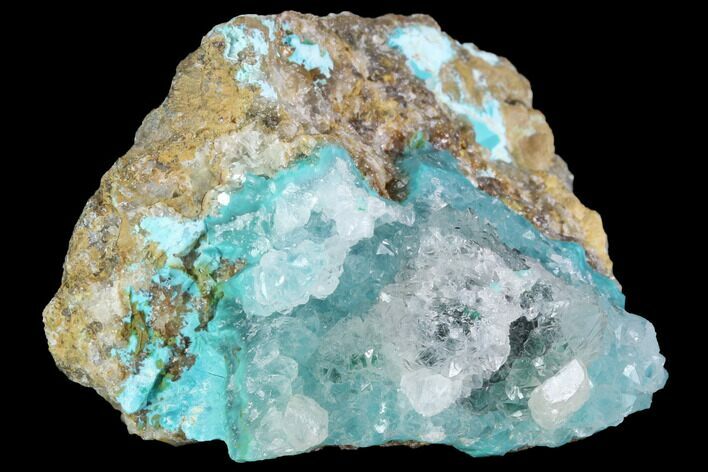 Quartz on Chrysocolla & Malachite - Peru #98106